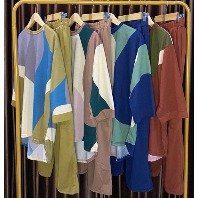 ONE SET CARGO || STELAN WANITA || CELANA CARGO || ONE SET RAYON ADEM