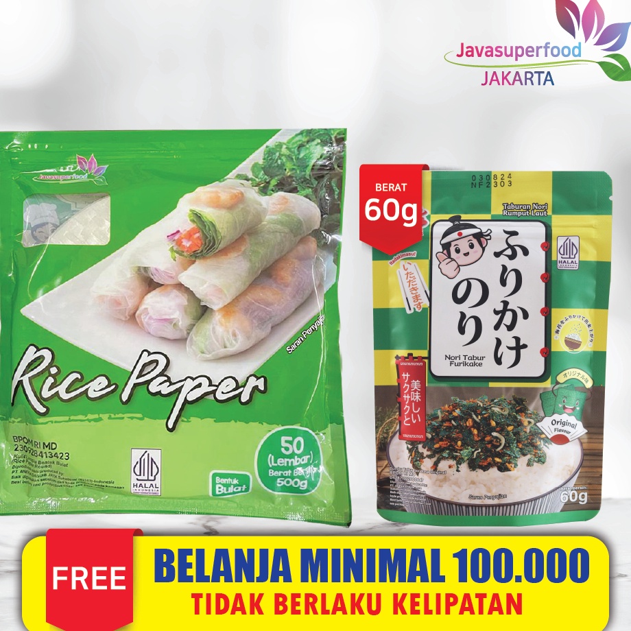 

Promo [Halal] Rice Paper / Banh Trang High Quality Rice Paper 22cm / Kulit Lumpia Vietnam Rice Paper / rice roll spring roll