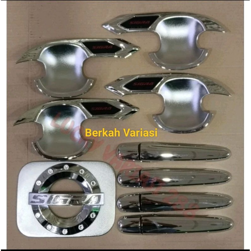 Cover Handle Sigra Outer Sigra Tank Cover Sigra Paket Sigra Handle Outer Tutup Bensin Sigra Chrome