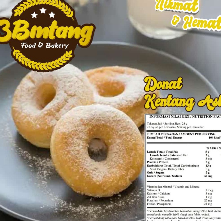 

Best Terlaris Aneka Donat 3 Bintang isi 21 / Donat Kentang / Donat Ubi Ungu / Halal