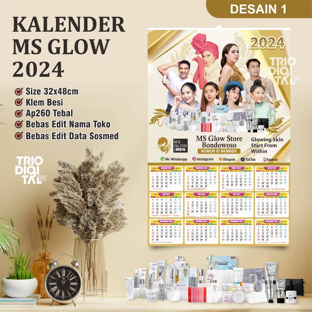 

Kalender 2024 Ms Glow custom