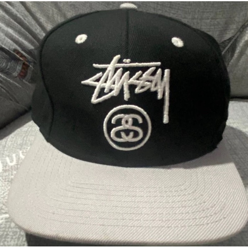 stussy double s logo topi stussy visor hijau