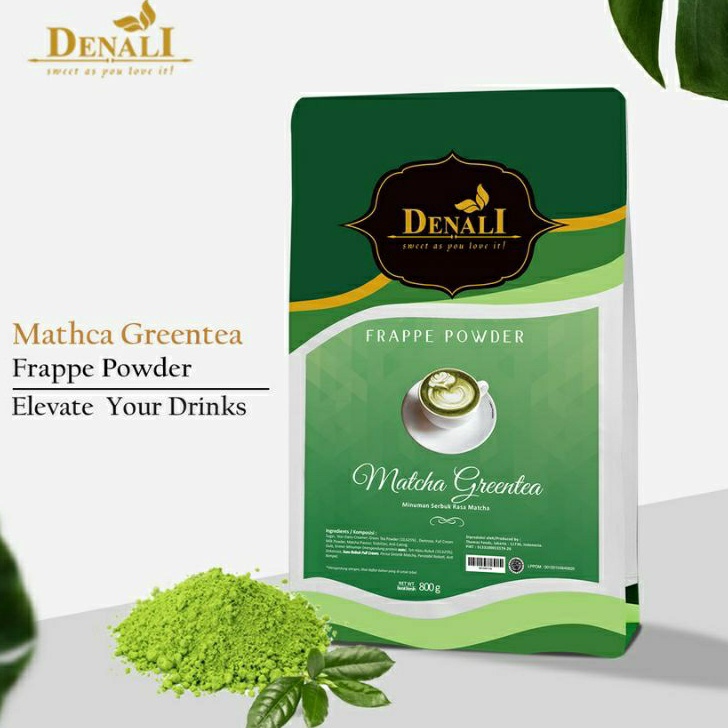 

Diskon DENALI POWDER 800 GRAM MATCHA GREENTEA DENALI BUBUK RASA MATCHA