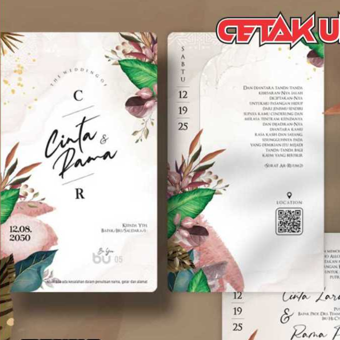 

Undangan Pernikahan, Undangan Khitan Undangan BU 05