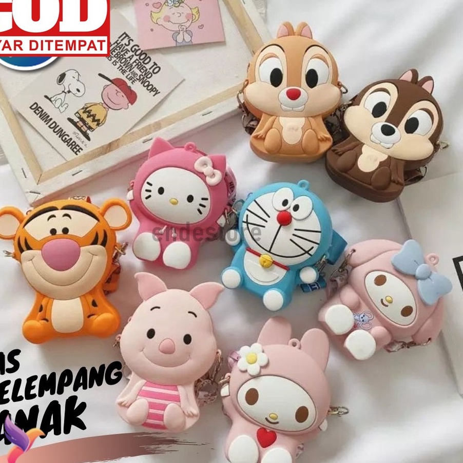 Terkini Tas Boneka Anak Cewek Selempang Kecil Perempuan TK SD Dompet Anak Karakter Lucu EN 195.