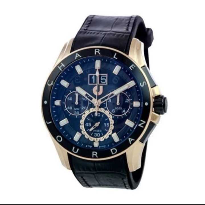 Jam Tangan Pria Charles Jourdan CJ1035-1532C Original - Tali Kulit - Garansi Resmi 1 Tahun