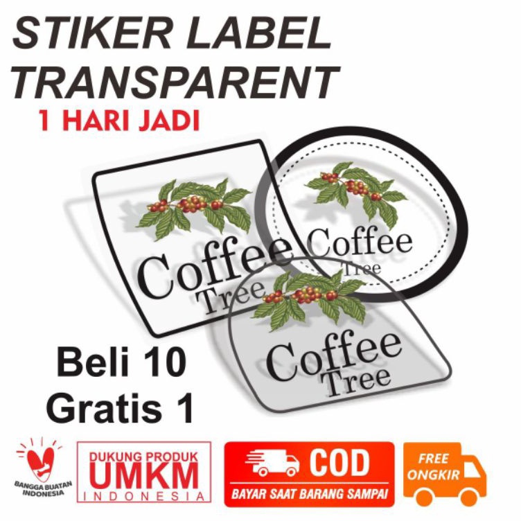 

Ready Stock CETAK STIKER TRANSPARAN I STIKER VINYL GLOSSY I STIKER ANTI AIR KEMASAN MAKAN DAN MINUMAN CUP Murah