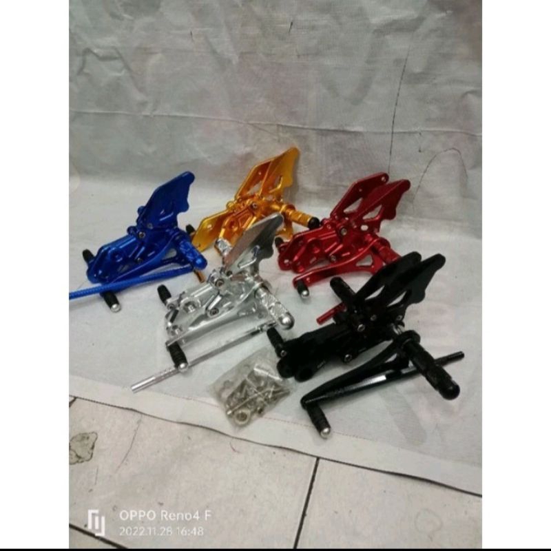 STEP FOOTSTEP UNDERBONE VIXION NEW VIXION OLD XABRE R15 MODEL NUI FULL CNC DAN LANGSUNG PNP