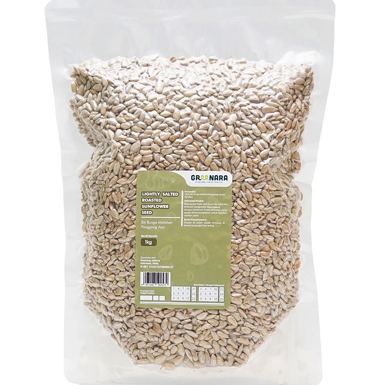 

Produk Keren Lightly Salted Roasted Sunflower Seed 1Kg / Kuaci Panggang Asin
