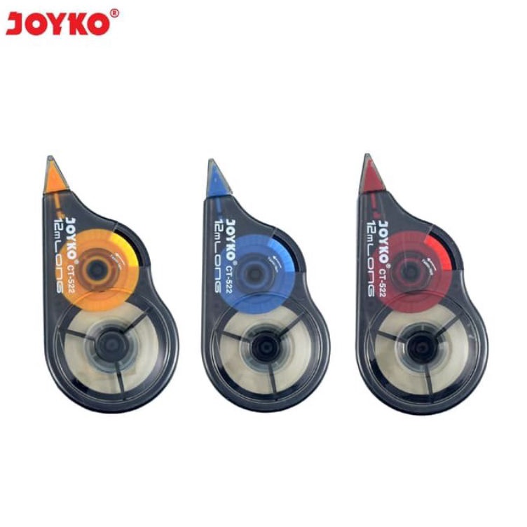 

Baru Correction Tape Joyko CT-522/12m ( 1pcs ) Bestseller