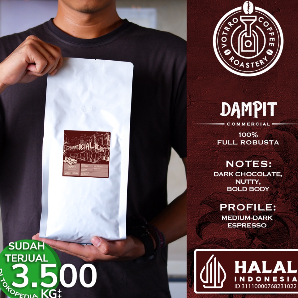 

Harga Murah Biji Kopi 100% Full Robusta Dampit Roasted Commercial - BEST PRICE