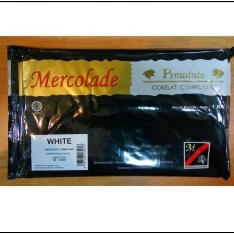 

Mercolade White Chocolate Compound Coklat Cokelat Putih Blok Batang 1 kg 1kg