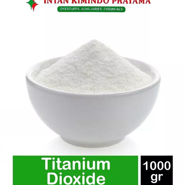 

Best Seller Pemutih makanan food grade, Titanium Dioxide, Tio2 (1 kg)
