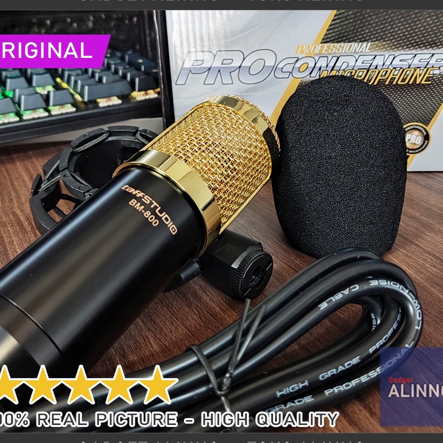 Bestseller Mikrofon BM-800 Kondenser Mic BM-800 Condenser Original Taffstudio Mic Studio
