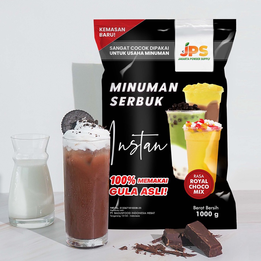 

Bayar Di Tempat Powder Drink JPS Bubuk Minuman Rasa Royal Choco Mix 1Kg