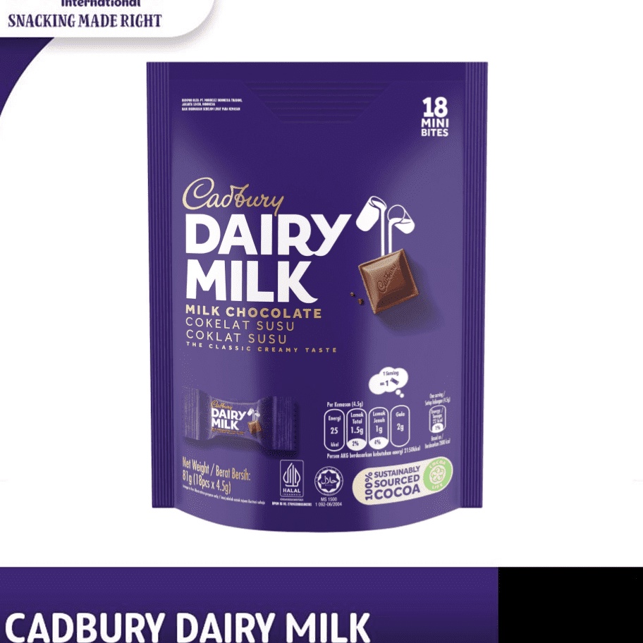 

Ready Stok Cadbury Dairy Milk Cokelat Sharebag Isi 18