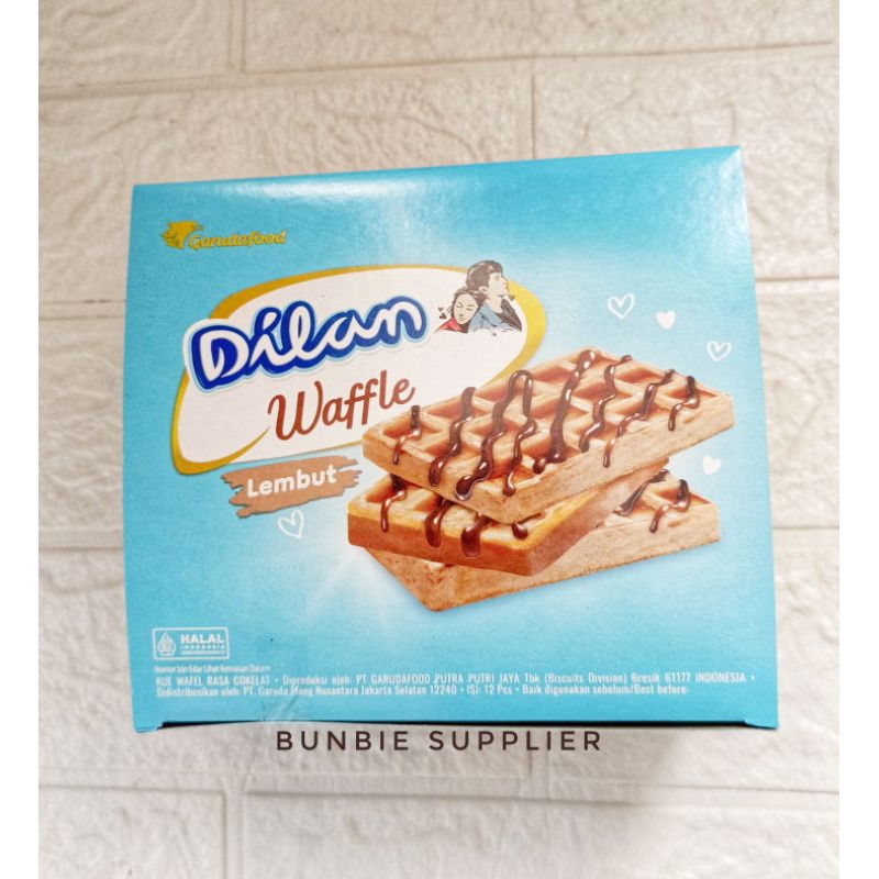 

DILAN WAFFLE CHOCOLATE 1 BOX ISI 12PCS (BOX) / Dilan Waffel Coklat Lembut