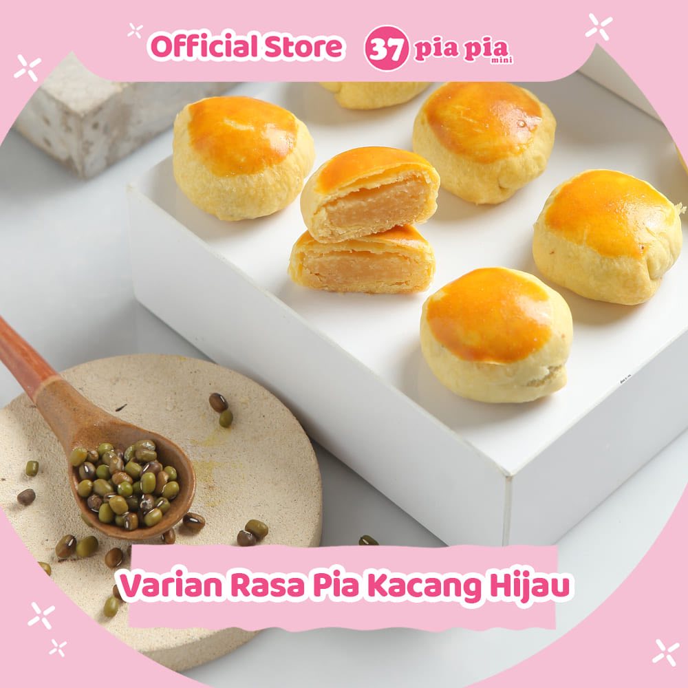 

Piapia37 Bakpia Jogja Pia Rasa Kacang Hijau Isi 9 & 18 Pcs