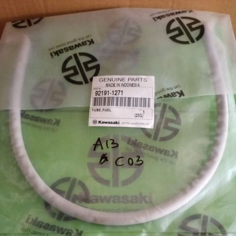 SELANG BENSIN NINJA R RR SS KAZE BLITZ ORIGINAL KAWASAKI 92191-1271