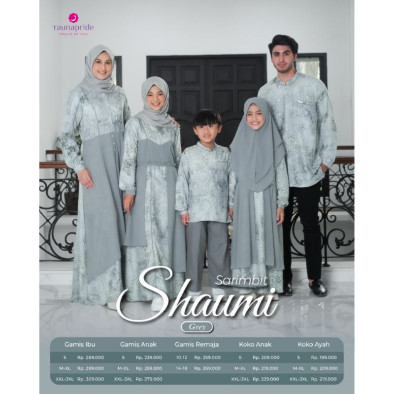 SARIMBIT SHAUMI GREY BY RAUNA/SARIMBIT KELUARGA RAUNA/SARIMBIT TERBARU RAUNA