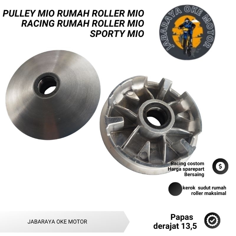 PULLEY MIO RUMAH ROLLER MIO RACING PAPAS DERAJAT 13,5 KEROK SUDUT RUMAH ROLLER MIO SPORTY MIO
