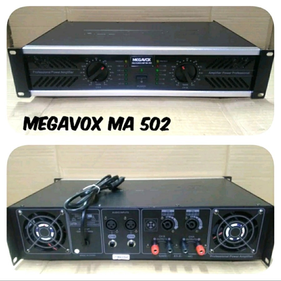 Power Amplifier Megavox MA502 / MA 502