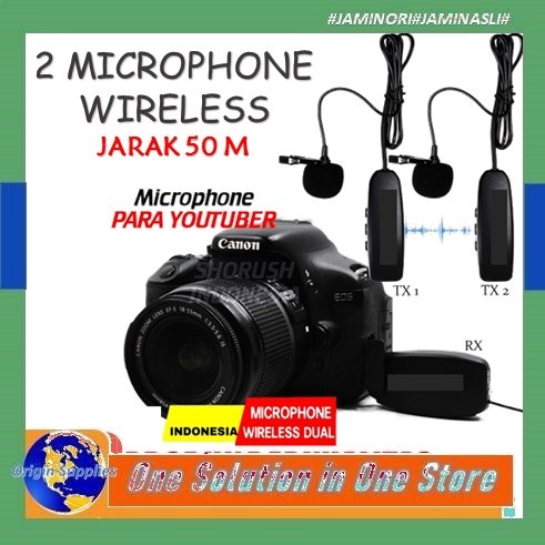 Mic Clip On Wireless 2.4G PRANK VLOG untuk Smartphone HP