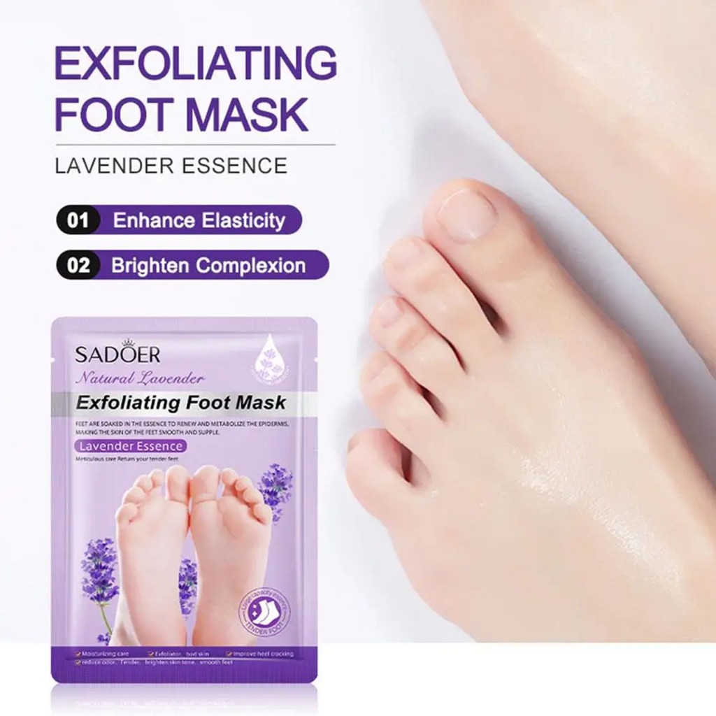 [ COD ] Efero Foot Mask Masker Kaki Perawatan kaki Tumit Pecah dan Kering Pengelupas Kulit Mati