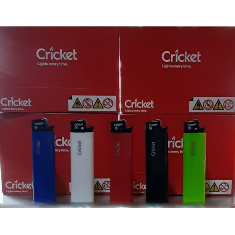 Korek Api Cricket Original Seri Polos Dengan Logo CRICKET Dijual Ecer Harga Grosir