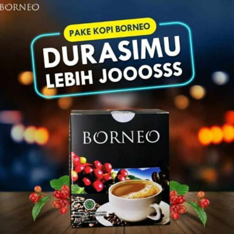 

Kopi Borneo Original Minuman Serbuk Kopi Gula & Krimer Isi 5 Sachet