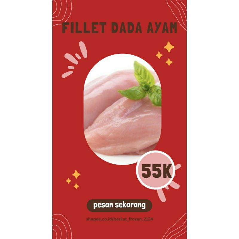 Fillet Dada Ayam 1kg