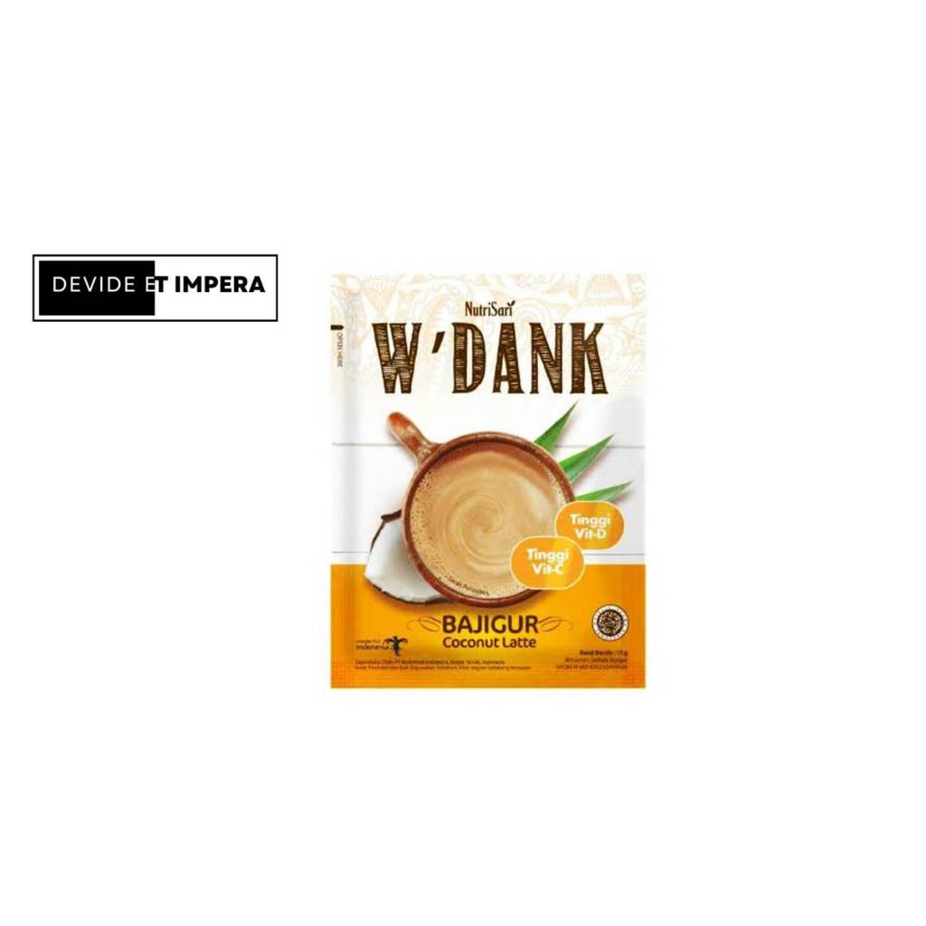 

Nutrisari w'dank rasa bajigur wedang 1 sachet