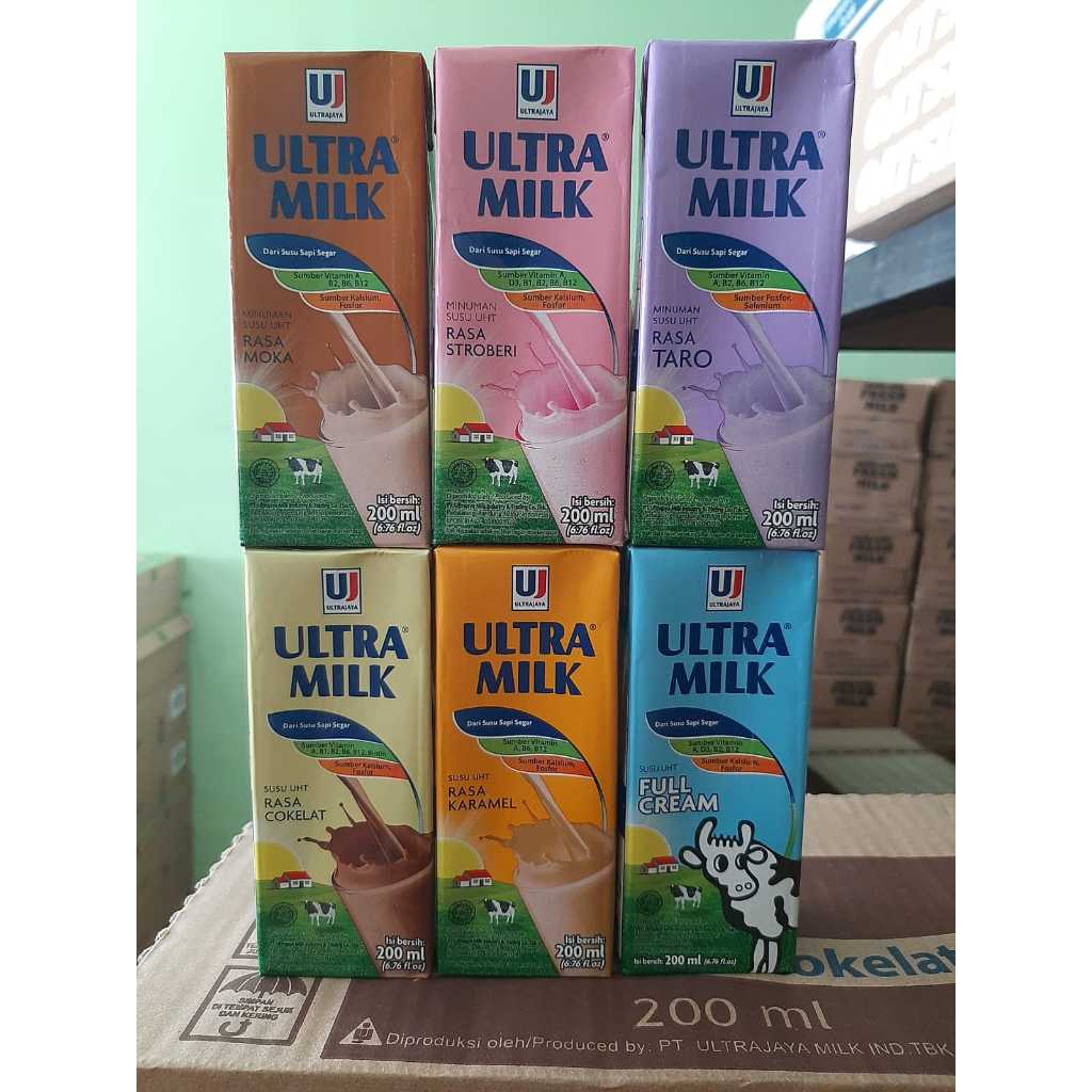 

Ultra Milk 200ml [KARTON] (khusus instant/sameday)