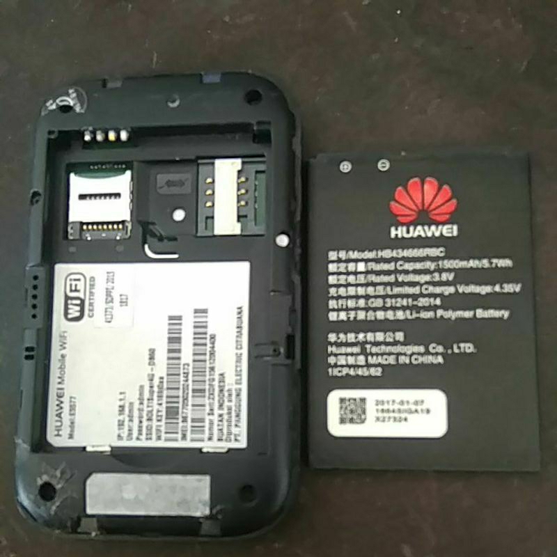 Huawei E5577 Modem 4G LTE dengan Antena Baterai Isi Ulang