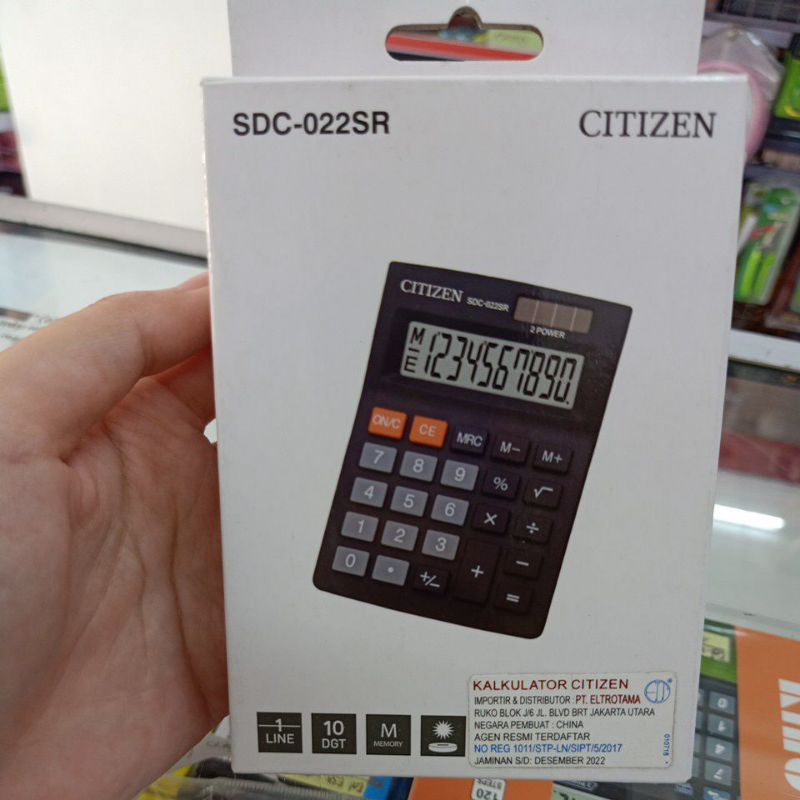 

SDC-022SR CITIZEN CALCULATOR/CALCULATOR ORIGINAL
