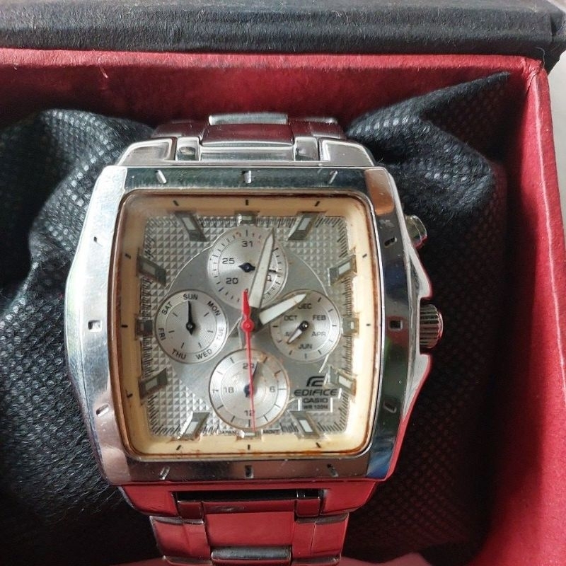 Jam tangan original chronograph Casio edifice EF-329 preloved second bekas