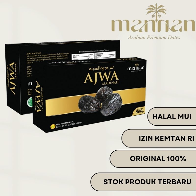 

[ORIGINAL] KURMA AJWA PREMIUM MADINAH / KURMA NABI AJWAH MANNAN