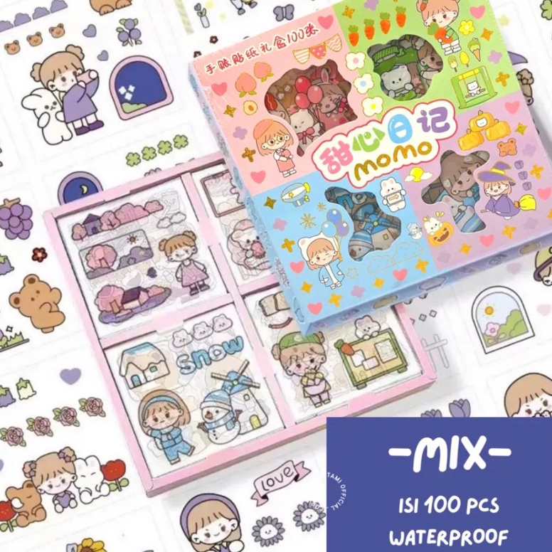

Past!! Murah BOP STIKER MOMO RAINBOW 4 WARNA ISI 100 LEMBAR / BOX WATERPROOF PET STICKER LUCU VIRAL [44]