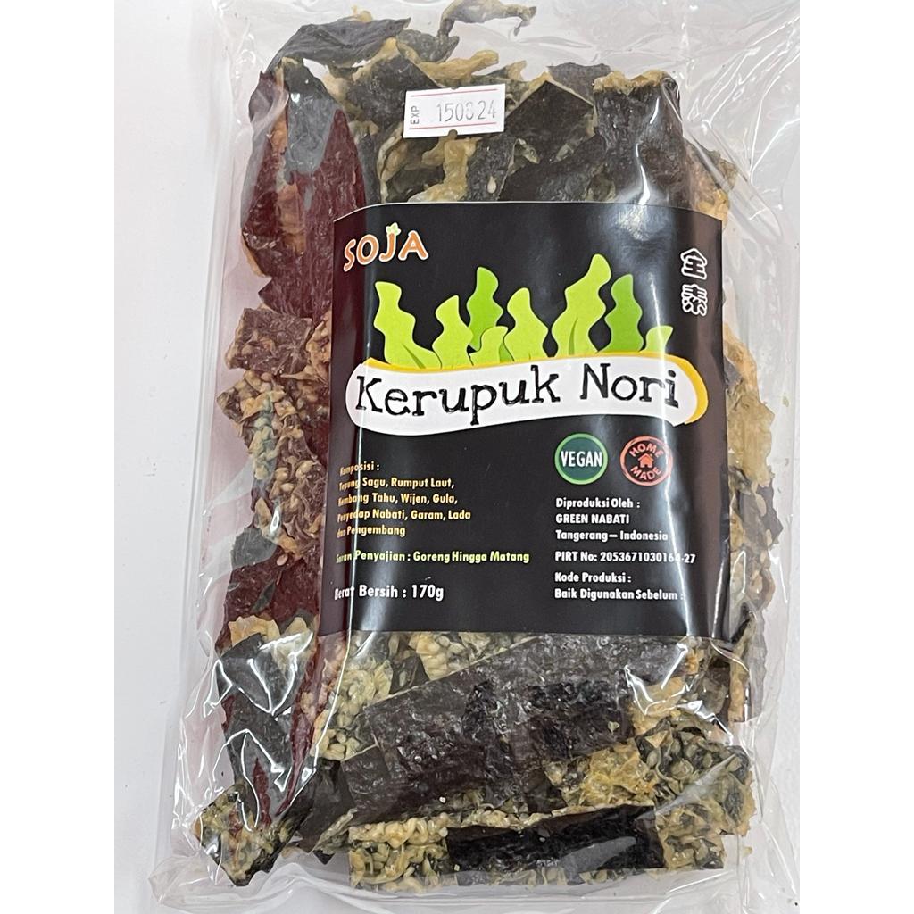 

MULIA VEGEMART CEMILAN MENTAH KERUPUK NORIVEGAN SOJA