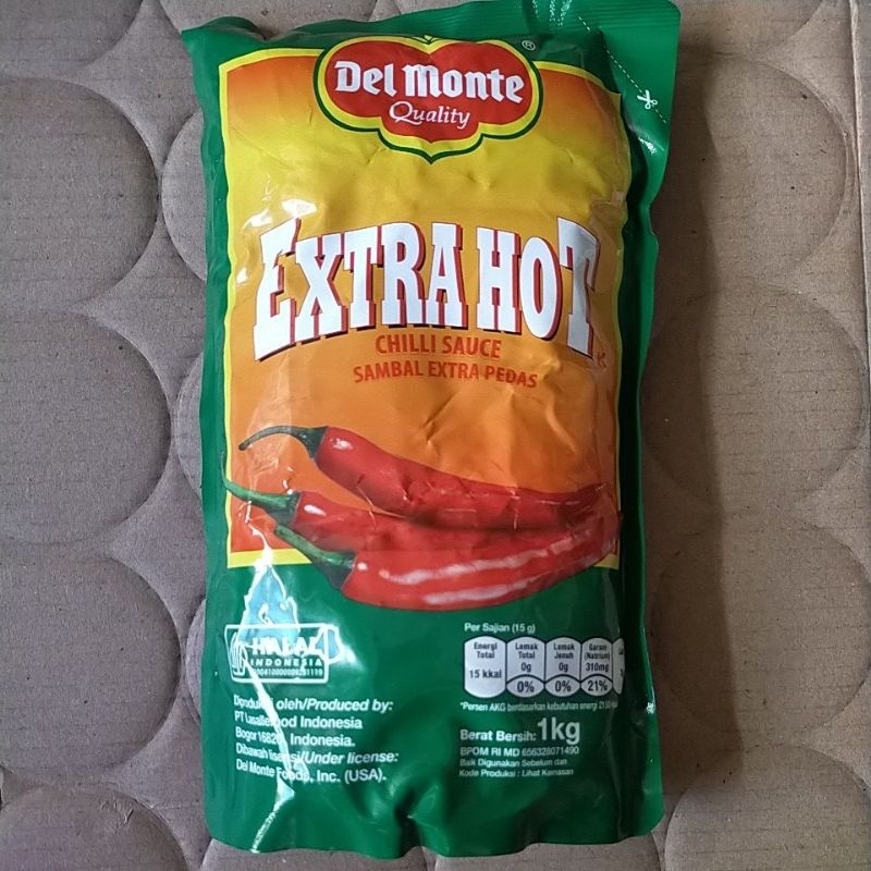 

Del Monte Sambal Extra Hot 1 kg - Saos Cabe Pedas