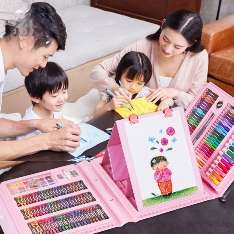 

Big S4le 208 Pcs Set Mewarnai Set/Pensil Crayon ( Alat Menggambar atau Mewarnai ) Discount