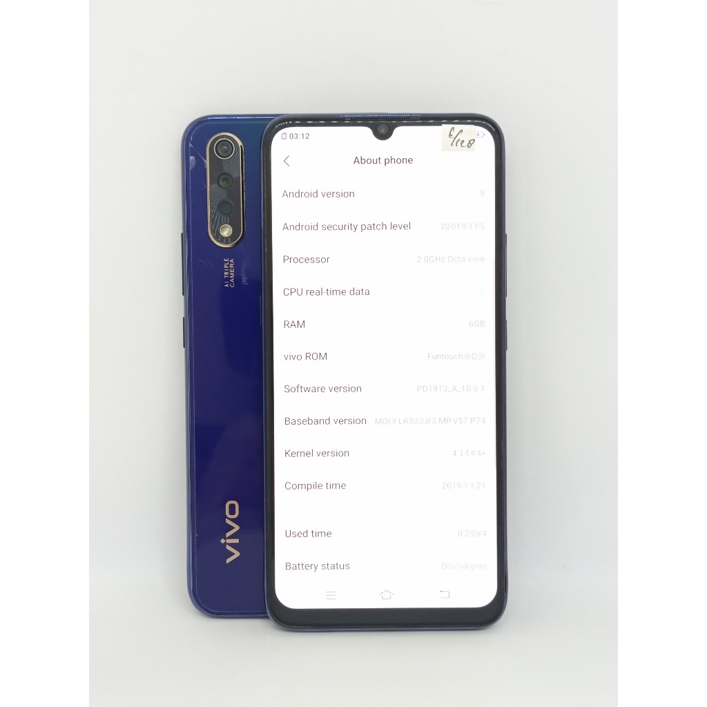 Handphone Termurah Vivo S1 ram 6gb internal 128gb Second Original