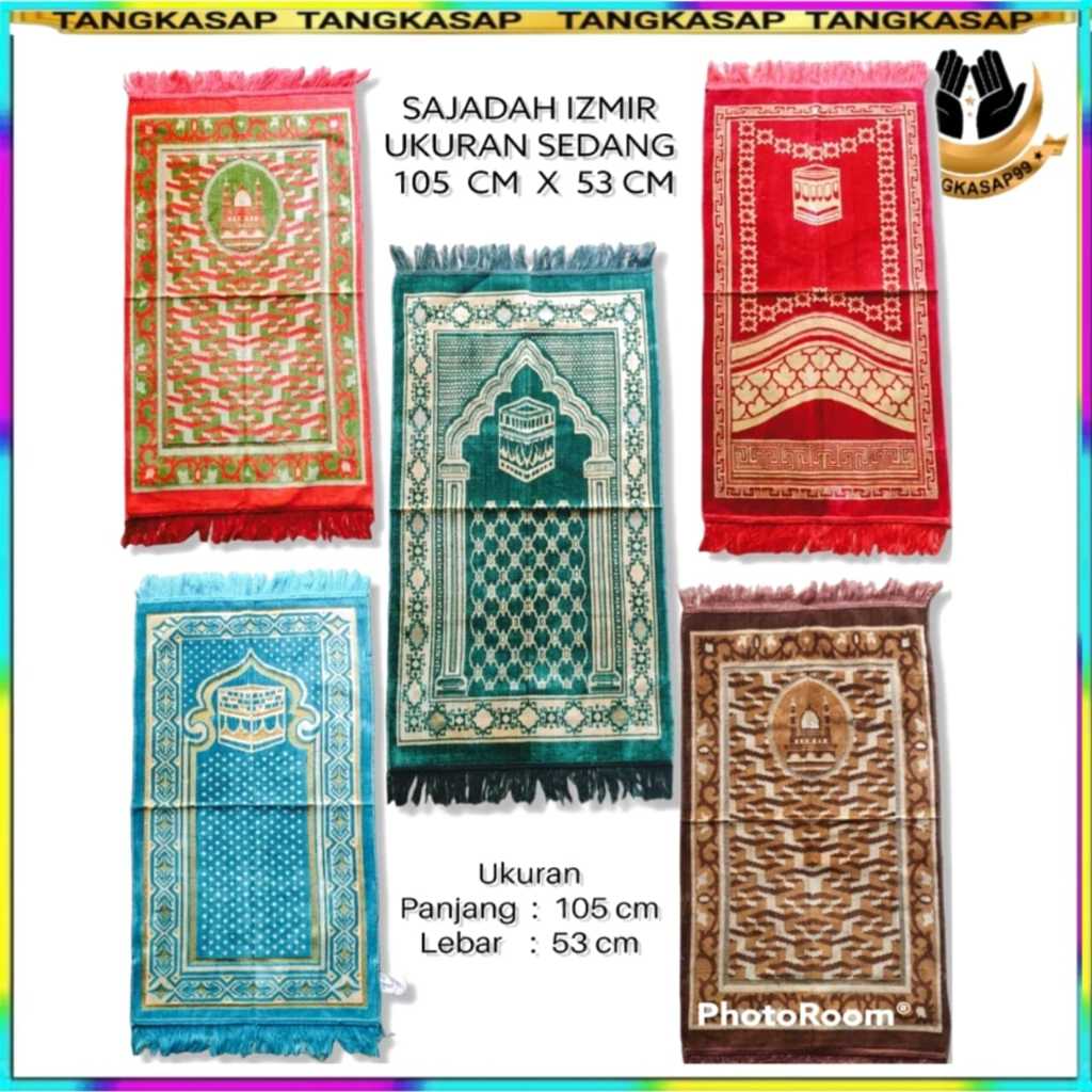 TANGKASAP -Sajadah Sedang ukuran ( 107 cm x 50 cm ) / Sajadah Anak Kecil Beludru Murah / BISA BAYAR