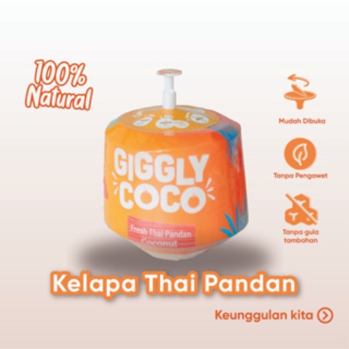 

Giggly Coco - Thai Pandan (Kelapa Pandan) isi 3 buah