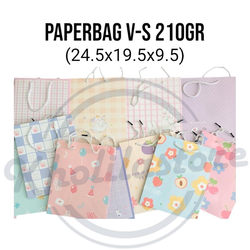 

Paper Bag Motif V-S ukuran S (24.5x19.5x9.5)