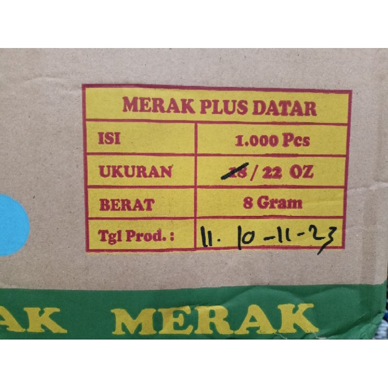 

Gelas Cup 22oz 8gr merk Merak