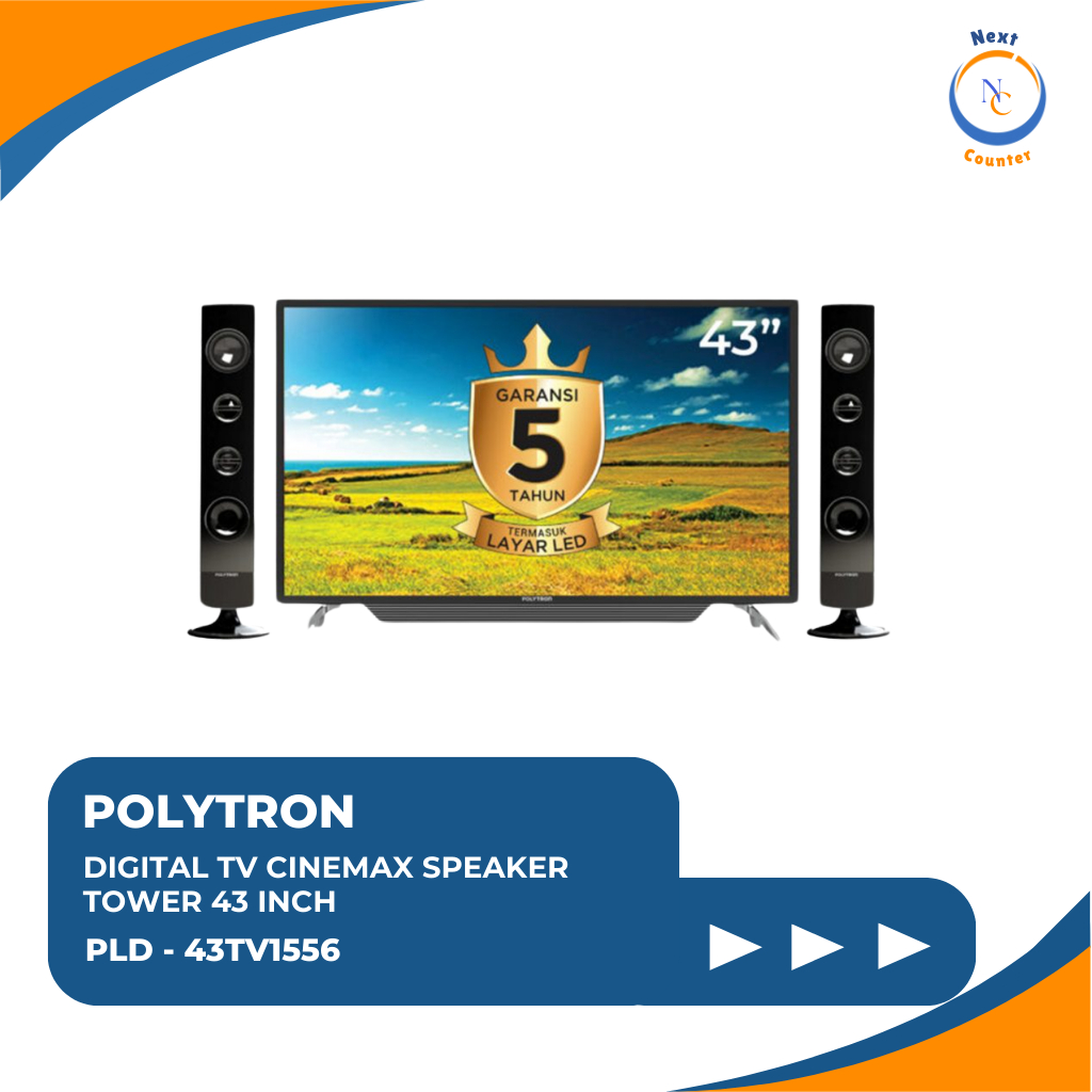 Polytron Digital TV Cinemax 43″ PLD 43TV1556 PLD 43TV1556