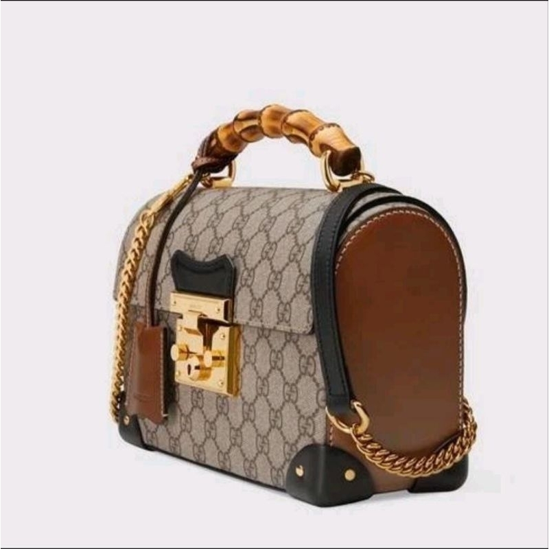 [ ASLI ] Tas Gucci Padlock Bamboo Shoulder Handbag 100% Original Gucci
