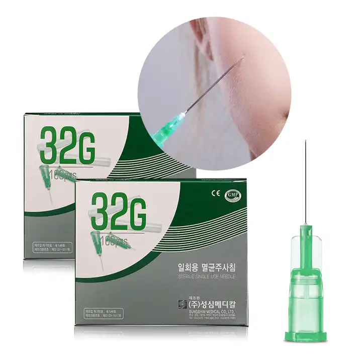 Sungshim meso needle  32g*13mm  32g*13mm  32g*8mm  32g*6mm  32g*4mm  a pack of one tanam benang