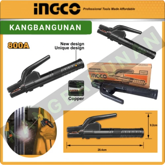 Stang Tang Gagang Las Listrik (800A) Electrode Holder INGCO WAH8008